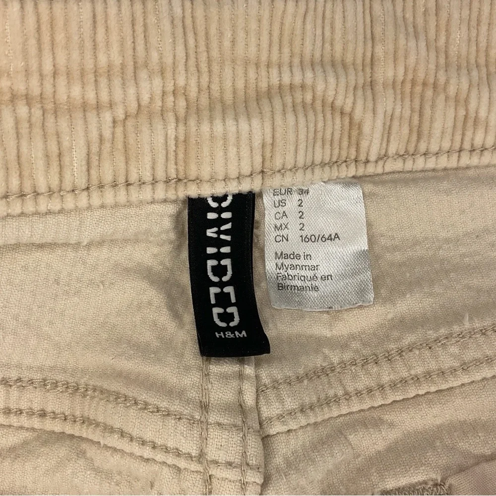 Divided Tan Corduroy Pants - Picture 6 of 7